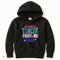 Thyroid Cancer Fighting Thyroid Ribbon Awareness Fighter Kids Hoodie thumb 0