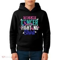 Thyroid Cancer Fighting Thyroid Ribbon Awareness Fighter Kids Hoodie thumb 4
