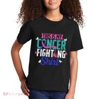 Thyroid Cancer Fighting Thyroid Ribbon Awareness Fighter Kids T-Shirt thumb 2