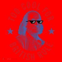 Too Cool For British Rule Funny Ben Benjamin Franklin 4th Of July Santa Hat thumb 1
