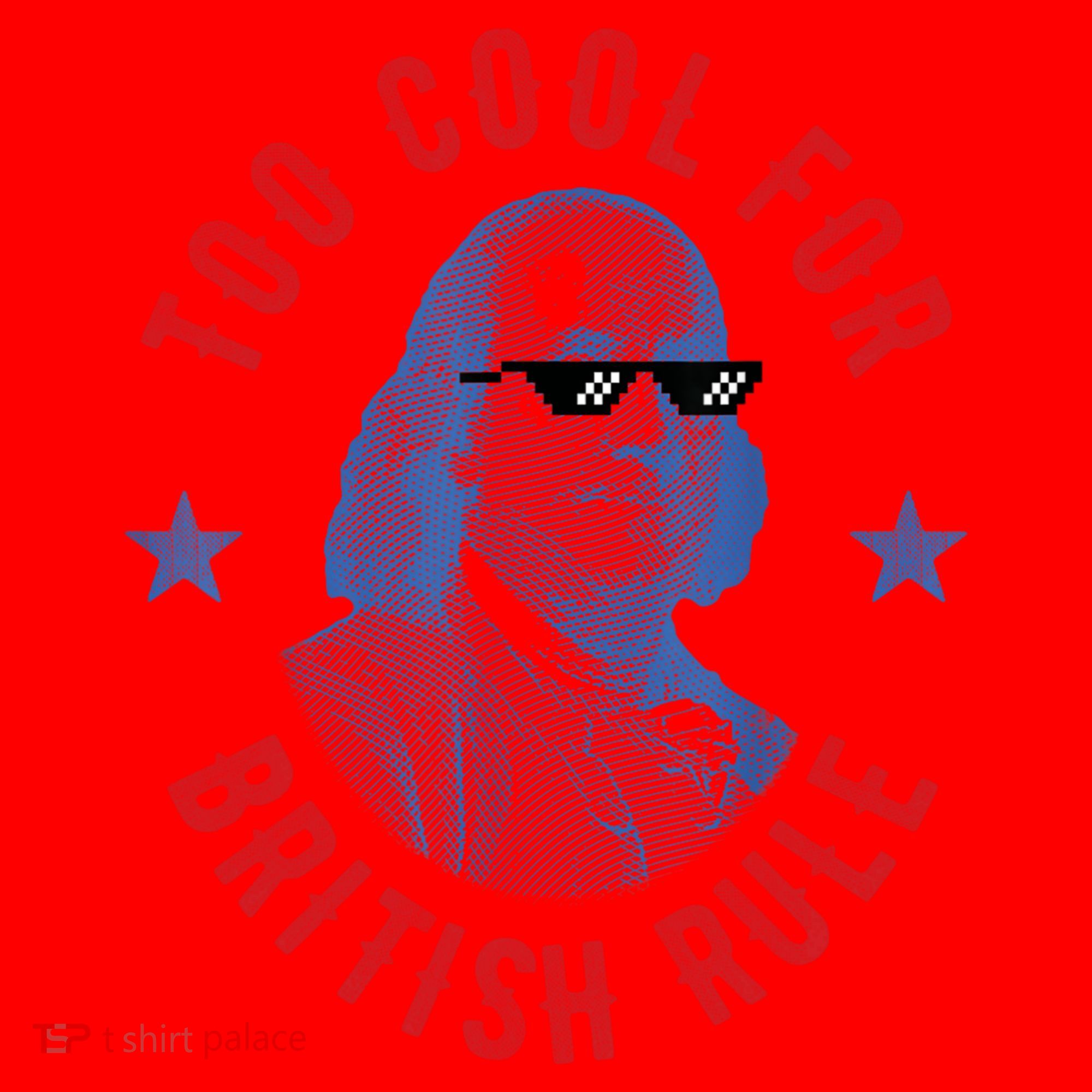 Too Cool For British Rule Funny Ben Benjamin Franklin 4th Of July Santa Hat