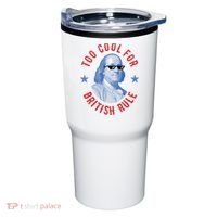Too Cool For British Rule Funny Ben Benjamin Franklin 4th Of July Tumbler thumb 0