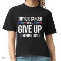 Thyroid Cancer Give Up Before I Do Thyroid Cancer Awareness Comfort Colors Boxy T-Shirt thumb 0