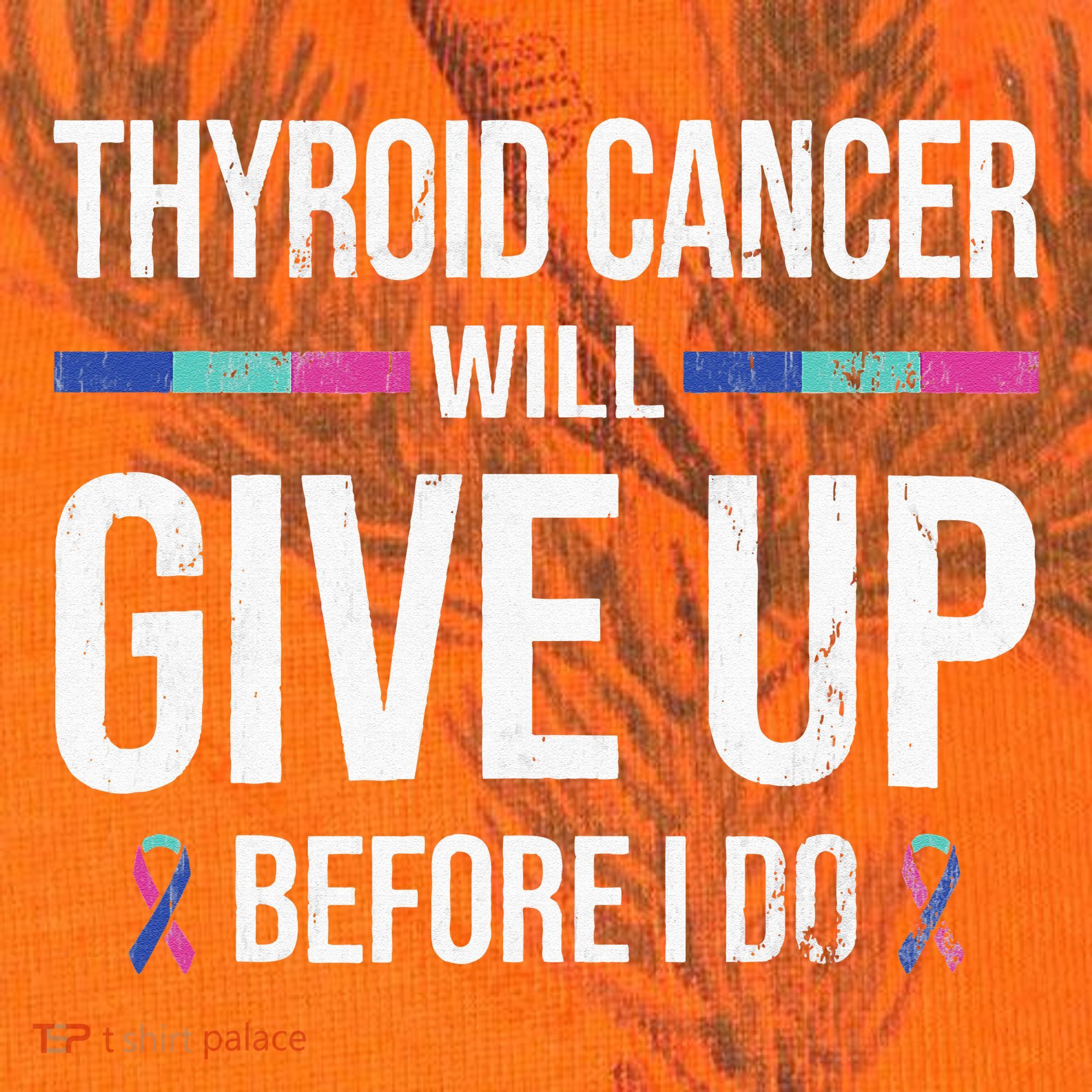 Thyroid Cancer Give Up Before I Do Thyroid Cancer Awareness Kati Licensed 12" Camo Cuffed Beanie