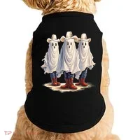Three Cowboy Ghosts Doggie Tank thumb 0