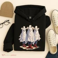 Three Cowboy Ghosts Hoodie thumb 4