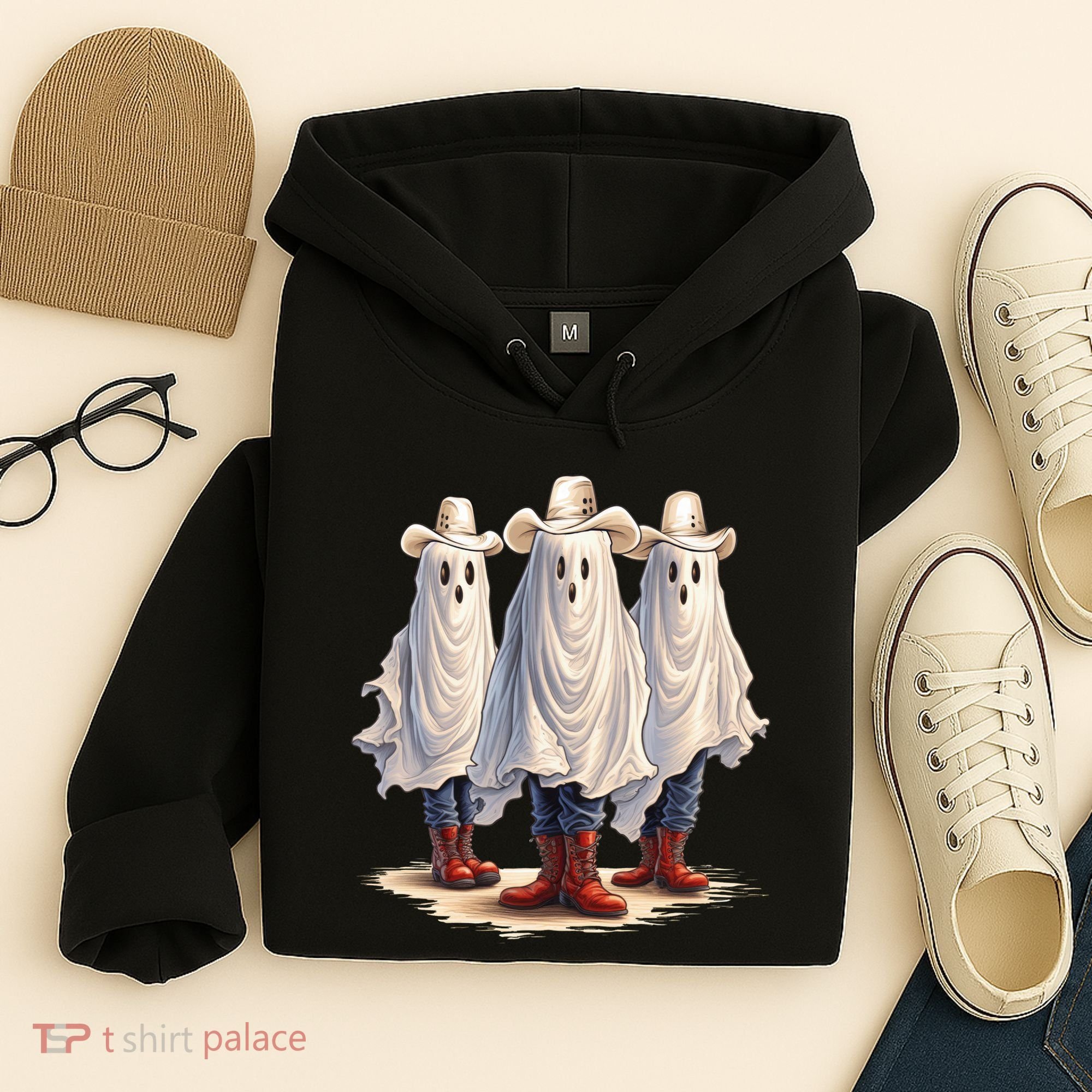 Three Cowboy Ghosts Hoodie