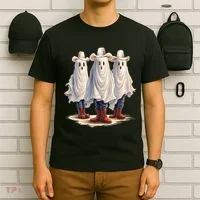 Three Cowboy Ghosts T-Shirt thumb 6