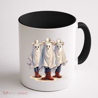 Three Cowboy Ghosts Coffee Mug thumb 1