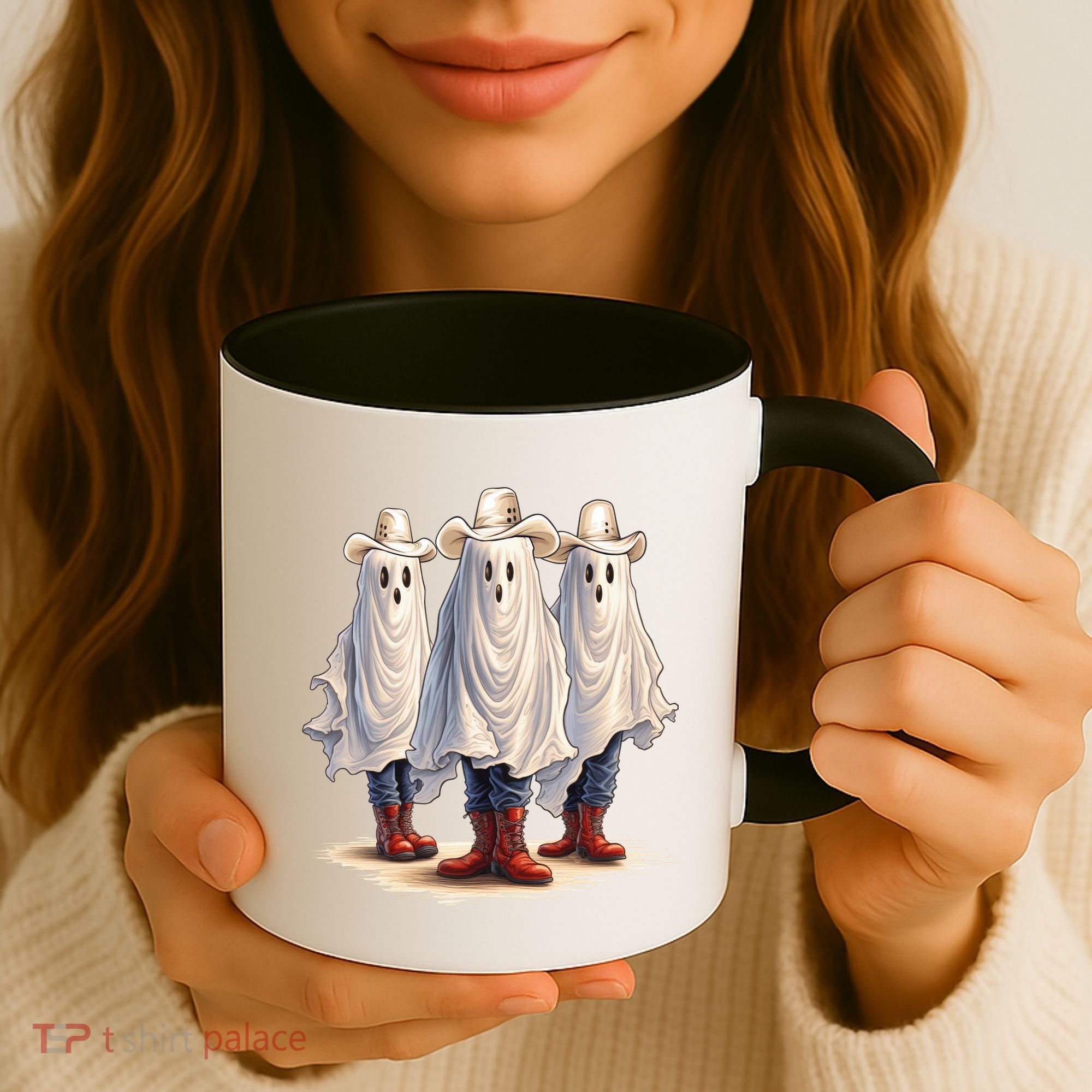 Three Cowboy Ghosts Coffee Mug