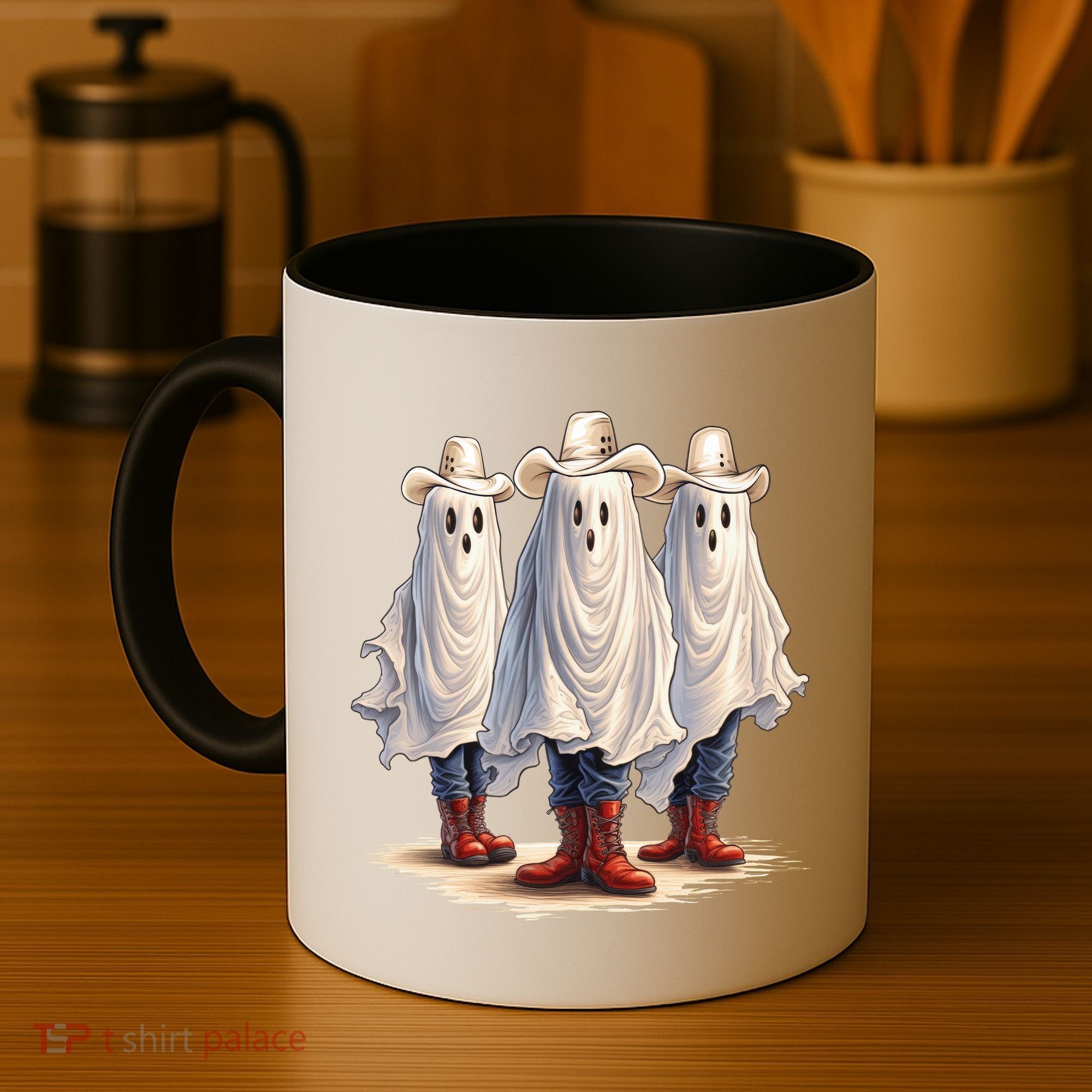 Three Cowboy Ghosts Coffee Mug