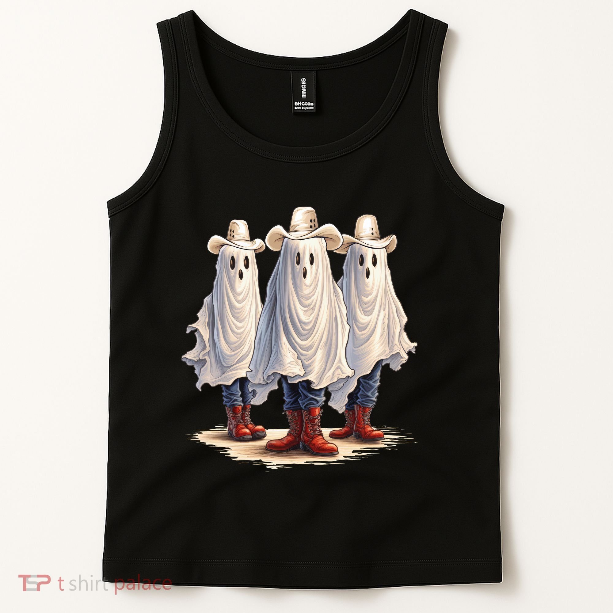 Three Cowboy Ghosts Tank Top