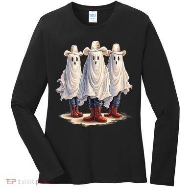 Three Cowboy Ghosts Women's Long Sleeve Shirt