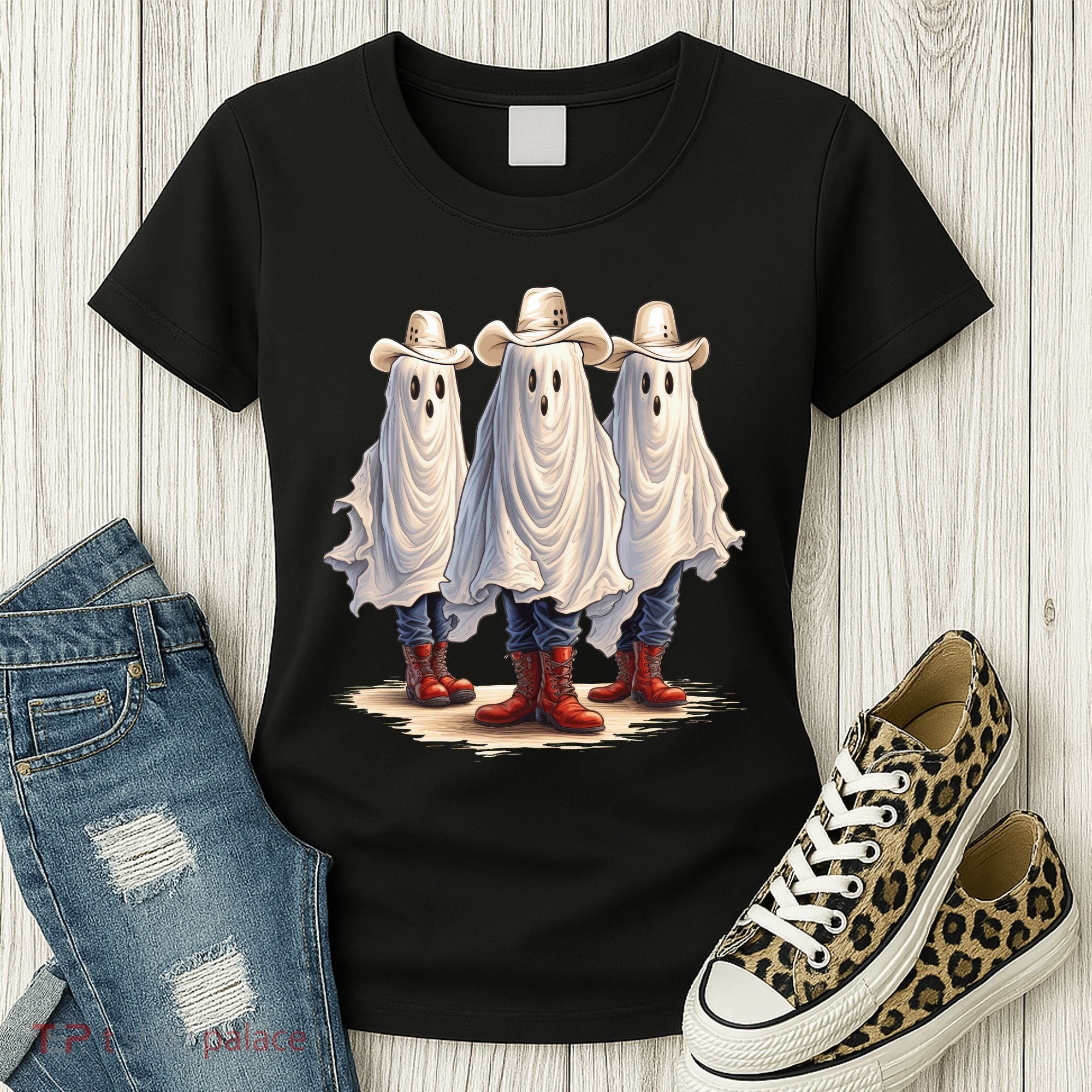 Three Cowboy Ghosts Women's T-Shirt