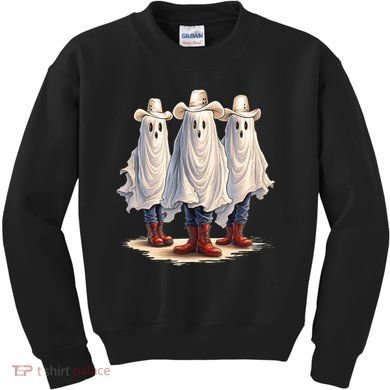 Three Cowboy Ghosts Kids Sweatshirt