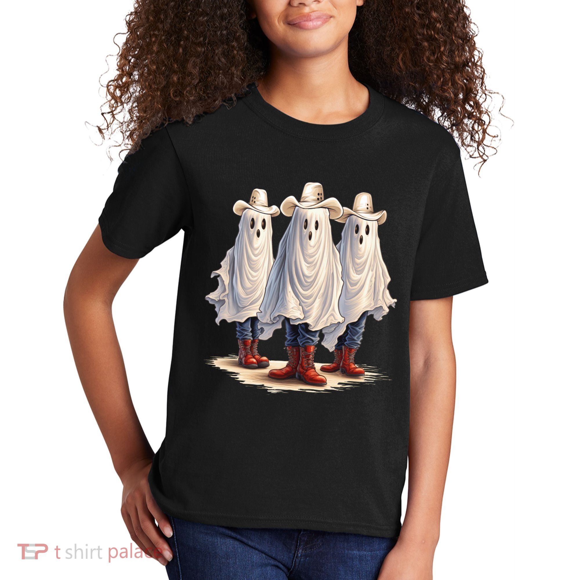 Three Cowboy Ghosts Kids T-Shirt