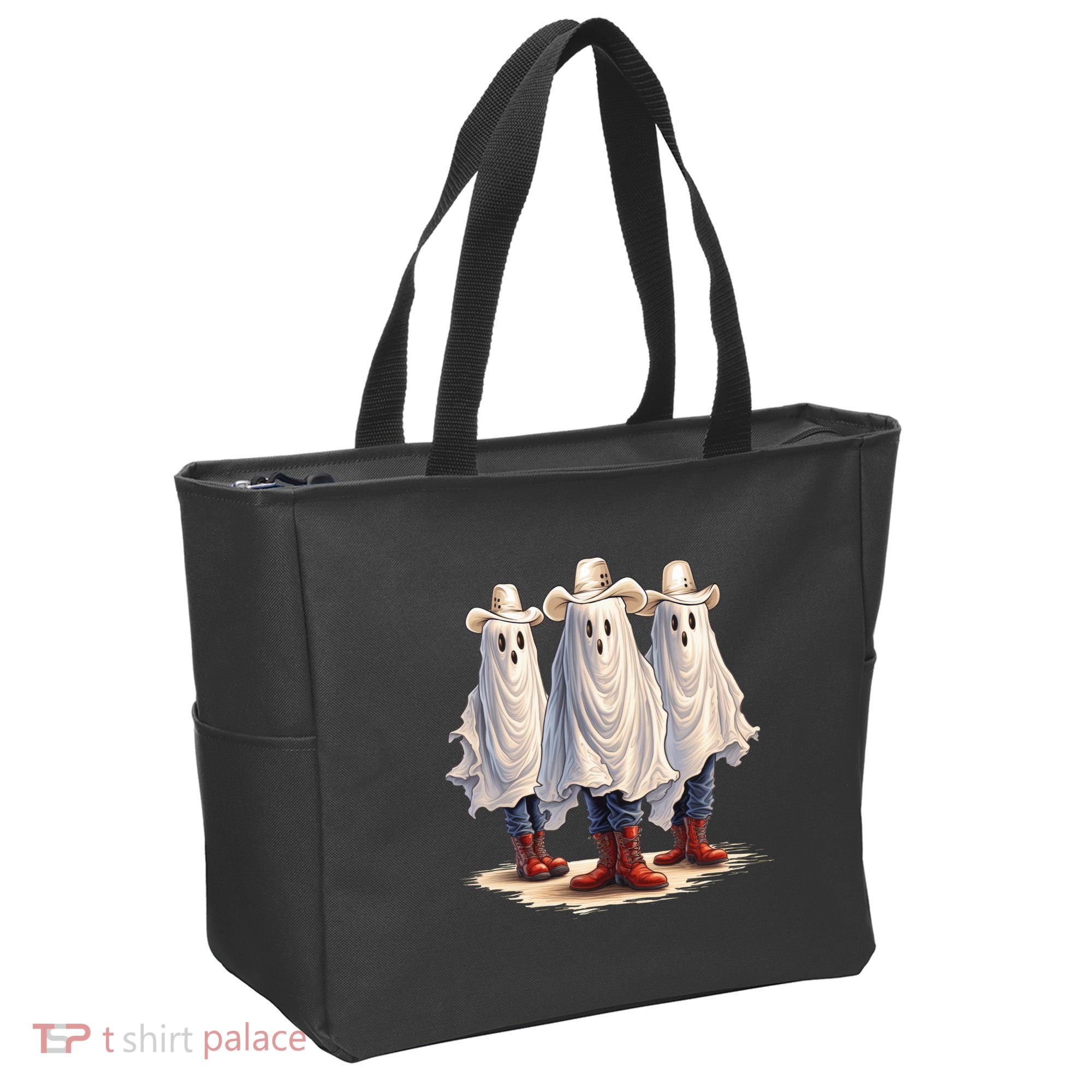 Three Cowboy Ghosts Tote Bag