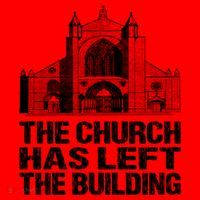 The Church Has Left The Building Inspirational Love God Gift Santa Hat thumb 1