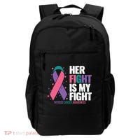 Thyroid Cancer Her Fight My Fight Thyroid Cancer Awareness Backpack thumb 0