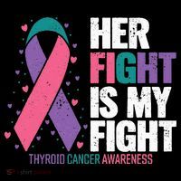 Thyroid Cancer Her Fight My Fight Thyroid Cancer Awareness Mousepad thumb 1
