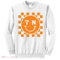 Tennessee Checkered Happy Face Football Season Game Day Sweatshirt thumb 0
