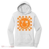 Tennessee Checkered Happy Face Football Season Game Day Women's Hoodie thumb 0