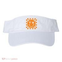 Tennessee Checkered Happy Face Football Season Game Day Visor thumb 0