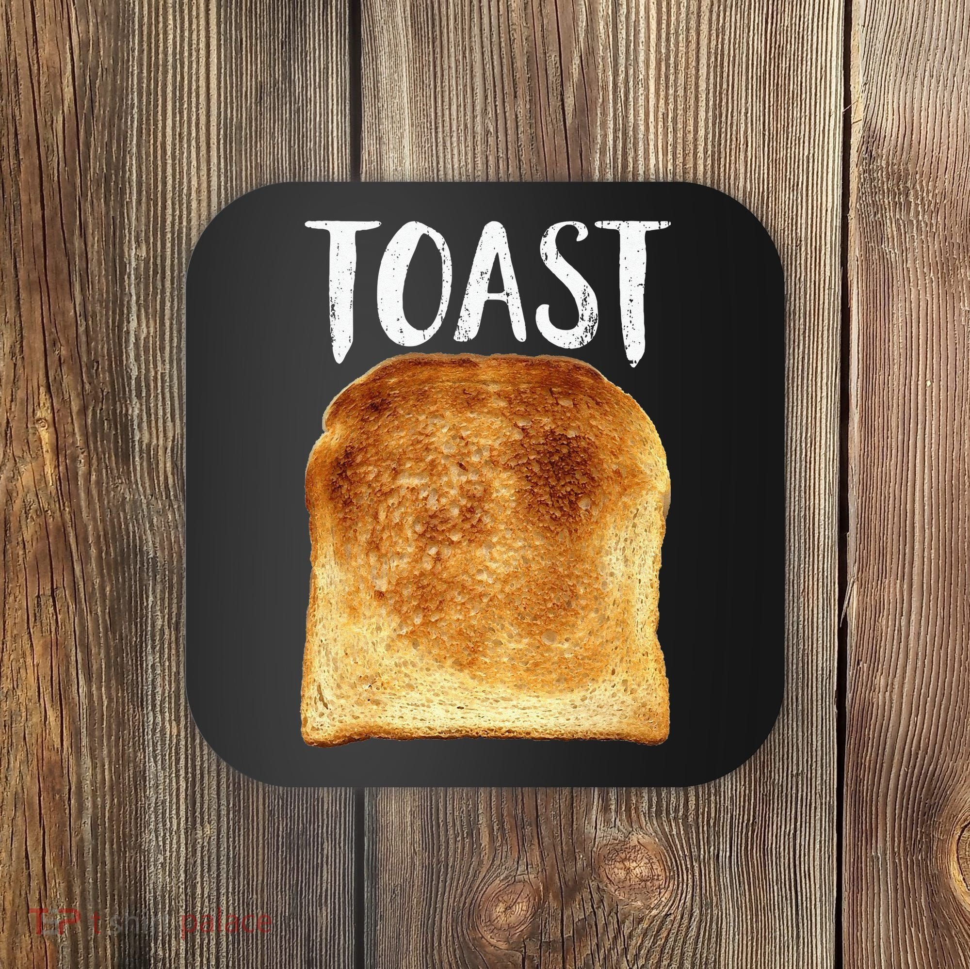 Toast Costume Halloween Funny Bread Lover Christmas Gift Coaster
