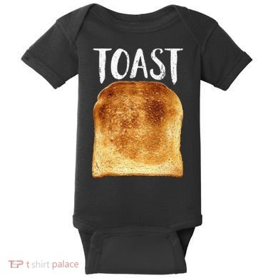 Toast Costume Halloween Funny Bread Lover Christmas Gift Baby Bodysuit