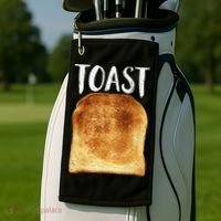 Toast Costume Halloween Funny Bread Lover Christmas Gift Golf Towel thumb 2