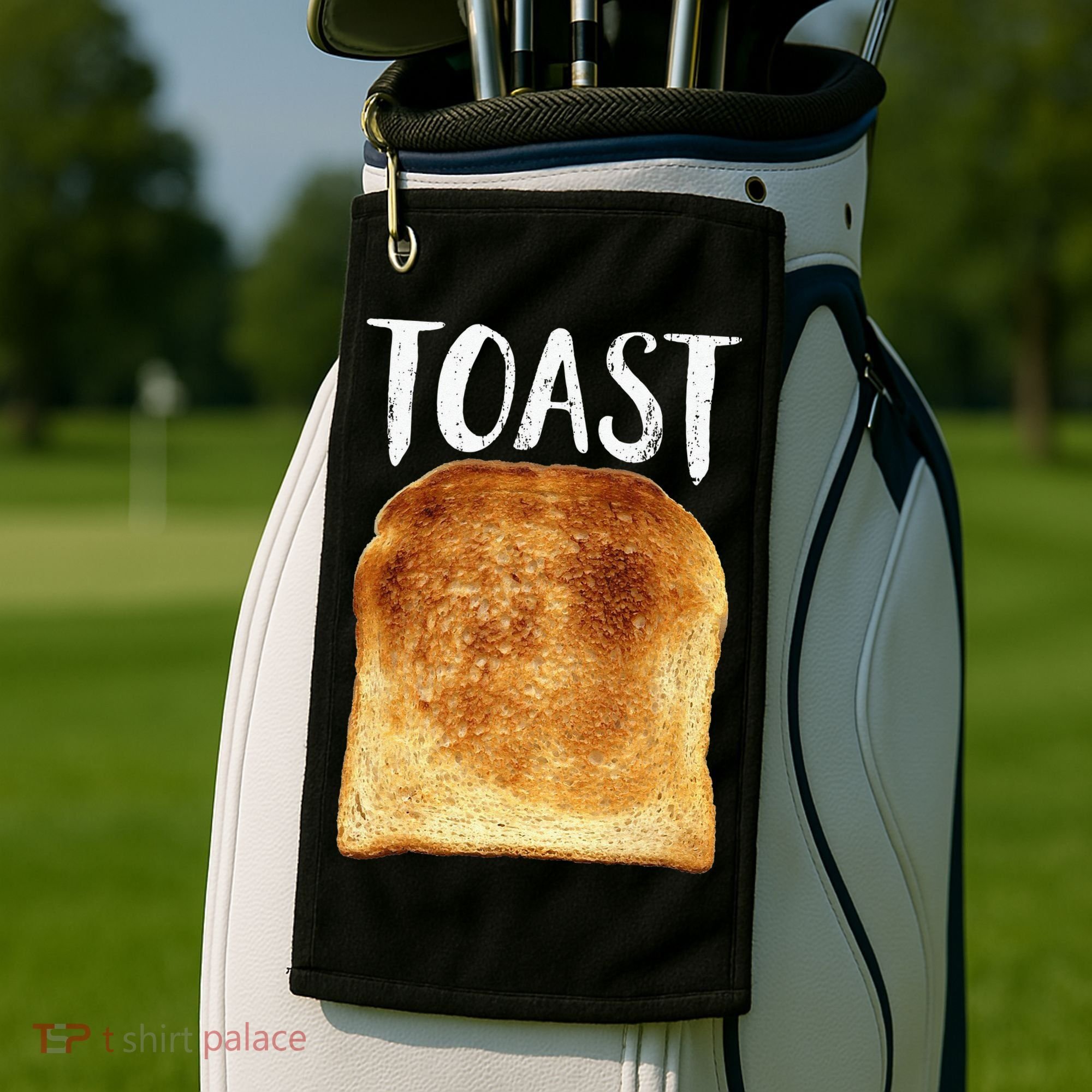 Toast Costume Halloween Funny Bread Lover Christmas Gift Golf Towel