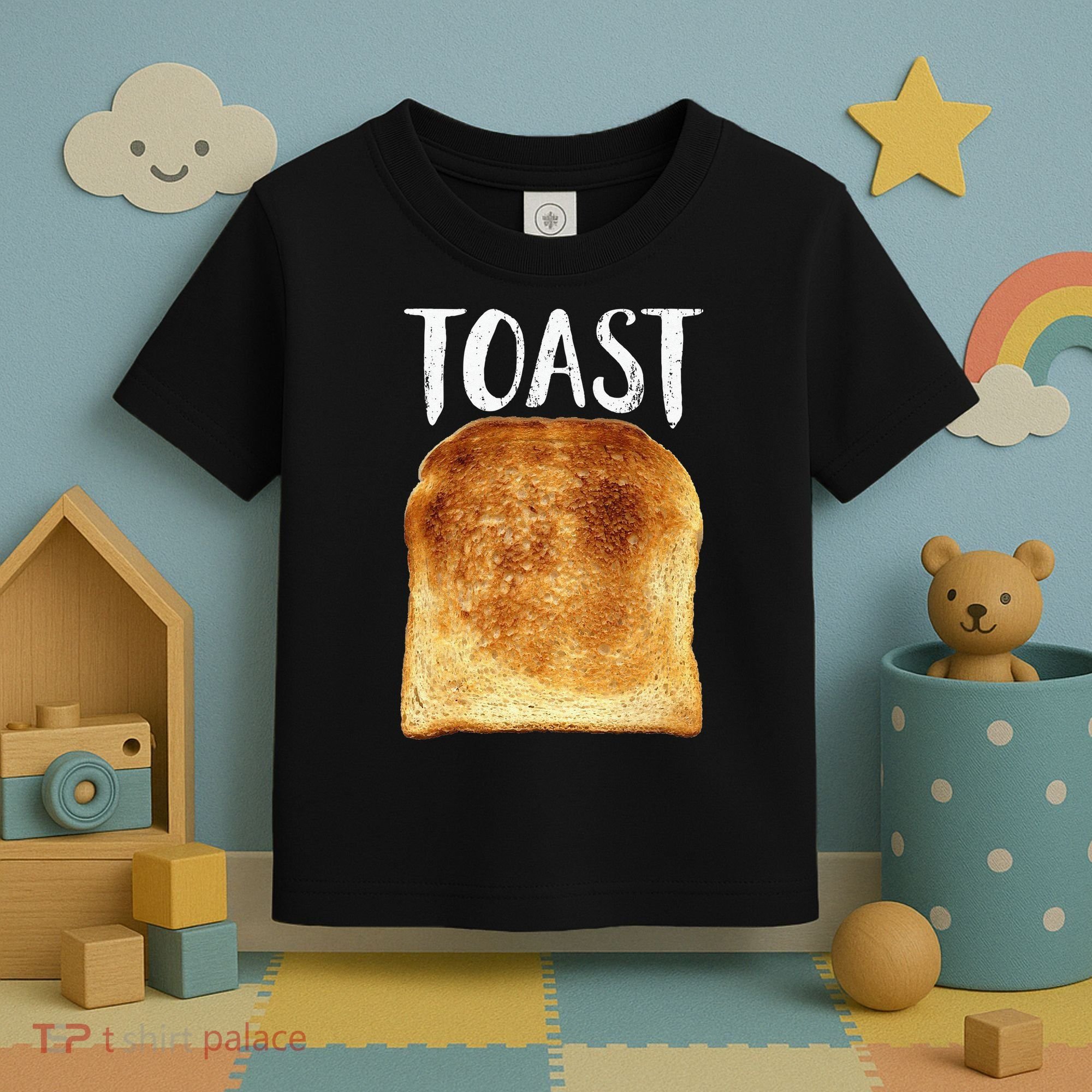 Toast Costume Halloween Funny Bread Lover Christmas Gift Toddler T-Shirt