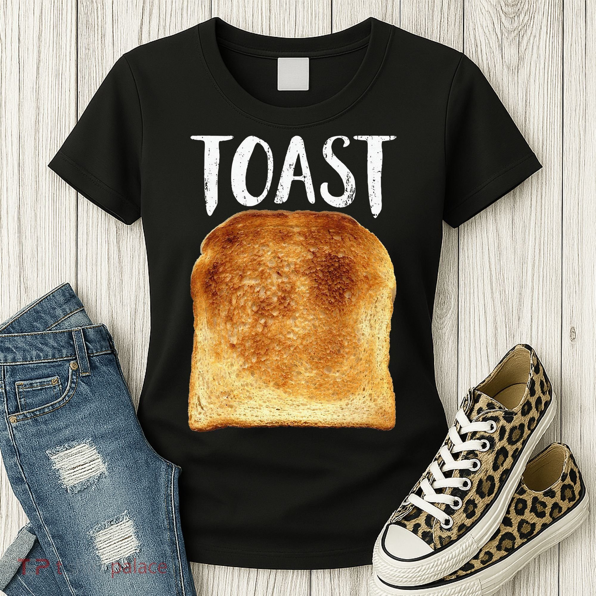 Toast Costume Halloween Funny Bread Lover Christmas Gift Women's T-Shirt