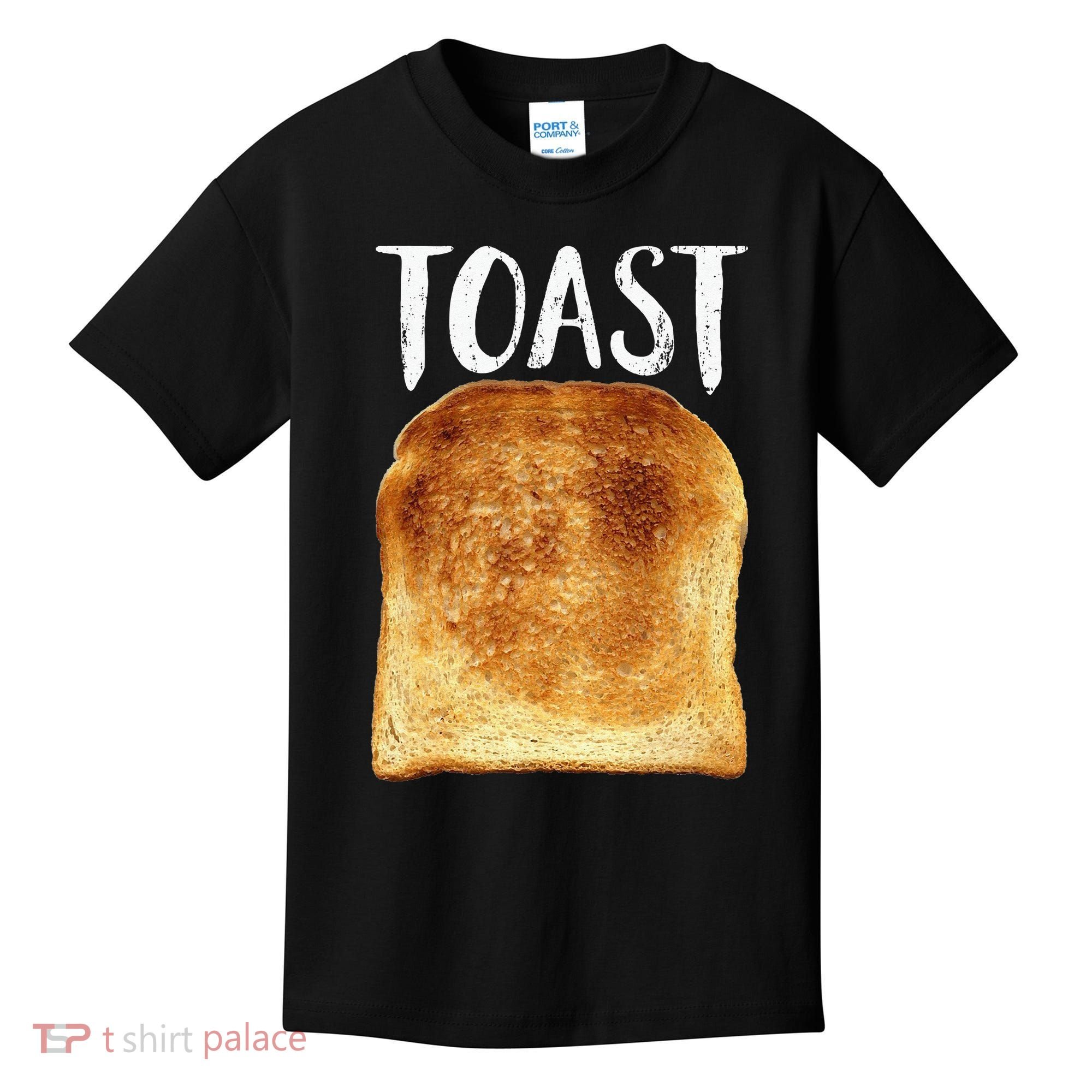 Toast Costume Halloween Funny Bread Lover Christmas Gift Kids T-Shirt
