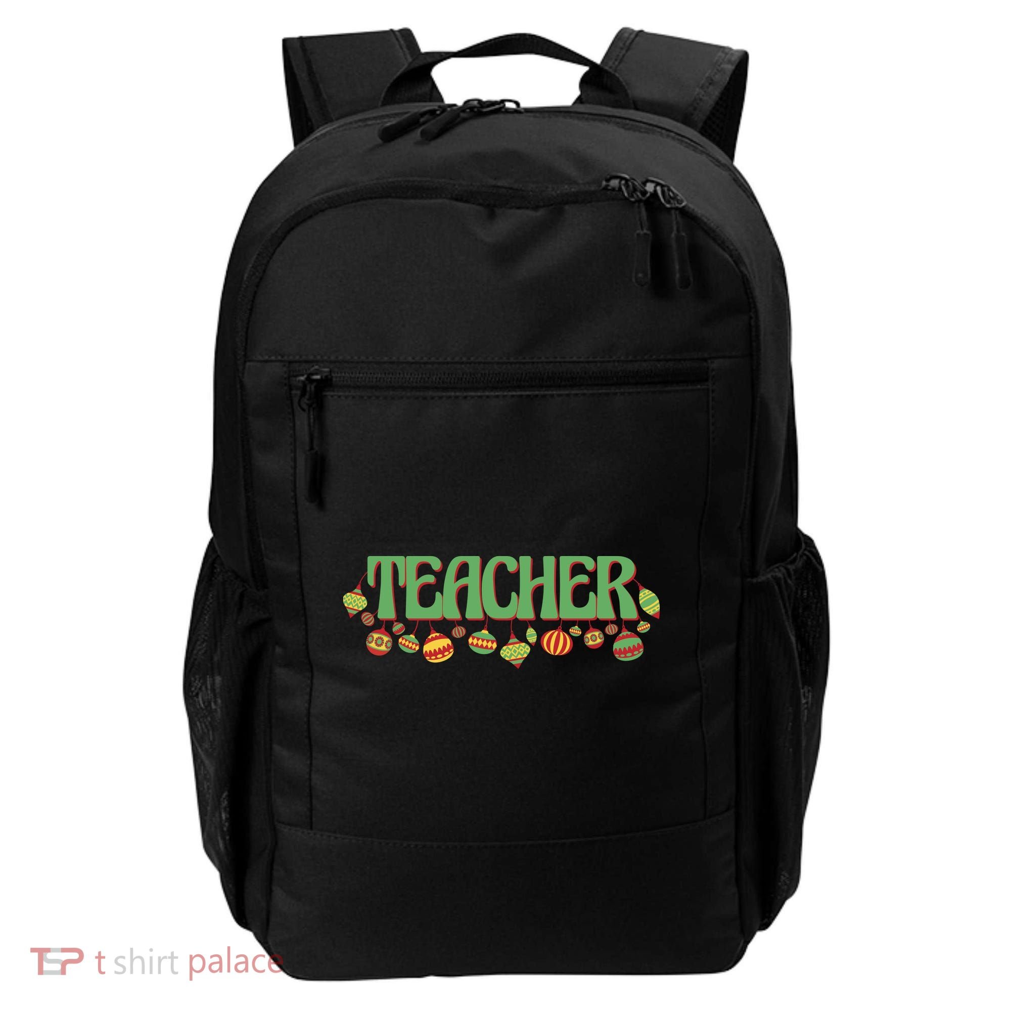 Teacher Christmas Holiday Festive Backpack