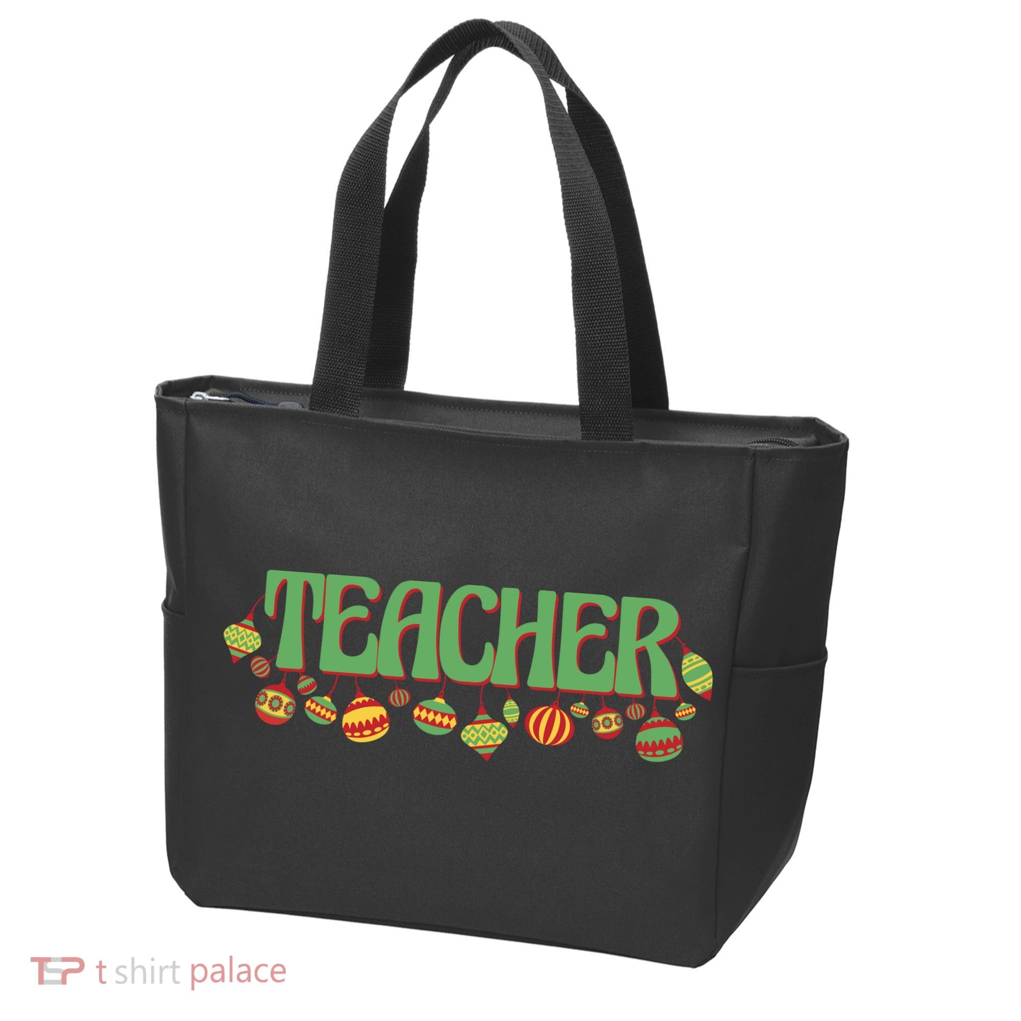 Teacher Christmas Holiday Festive Tote Bag
