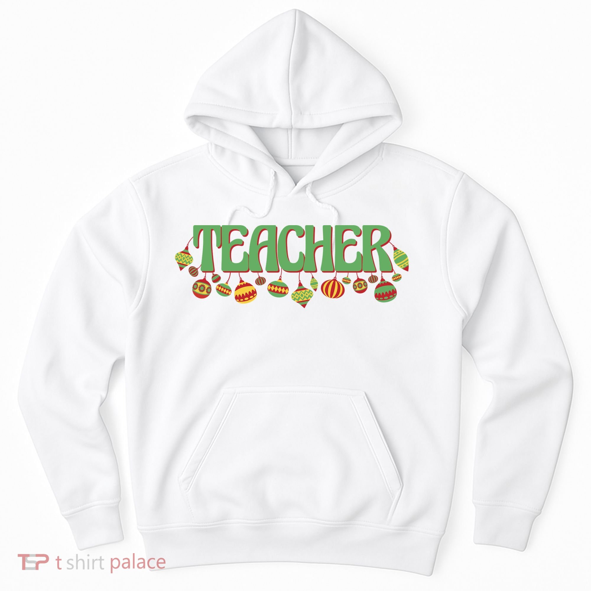 Teacher Christmas Holiday Festive Hoodie