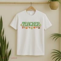 Teacher Christmas Holiday Festive T-Shirt thumb 2