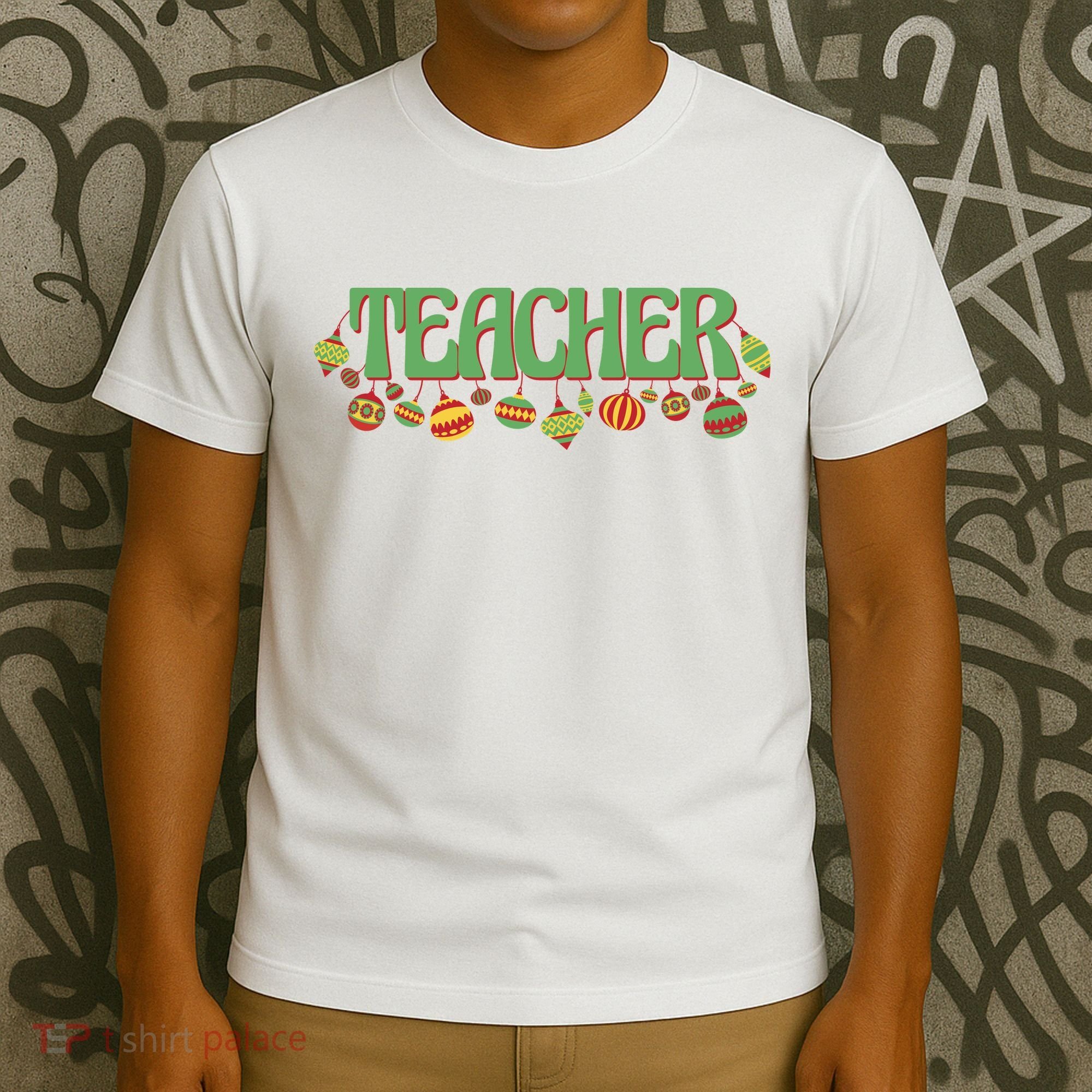 Teacher Christmas Holiday Festive T-Shirt