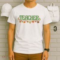 Teacher Christmas Holiday Festive T-Shirt thumb 6