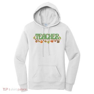 Teacher Christmas Holiday Festive Women's Hoodie
