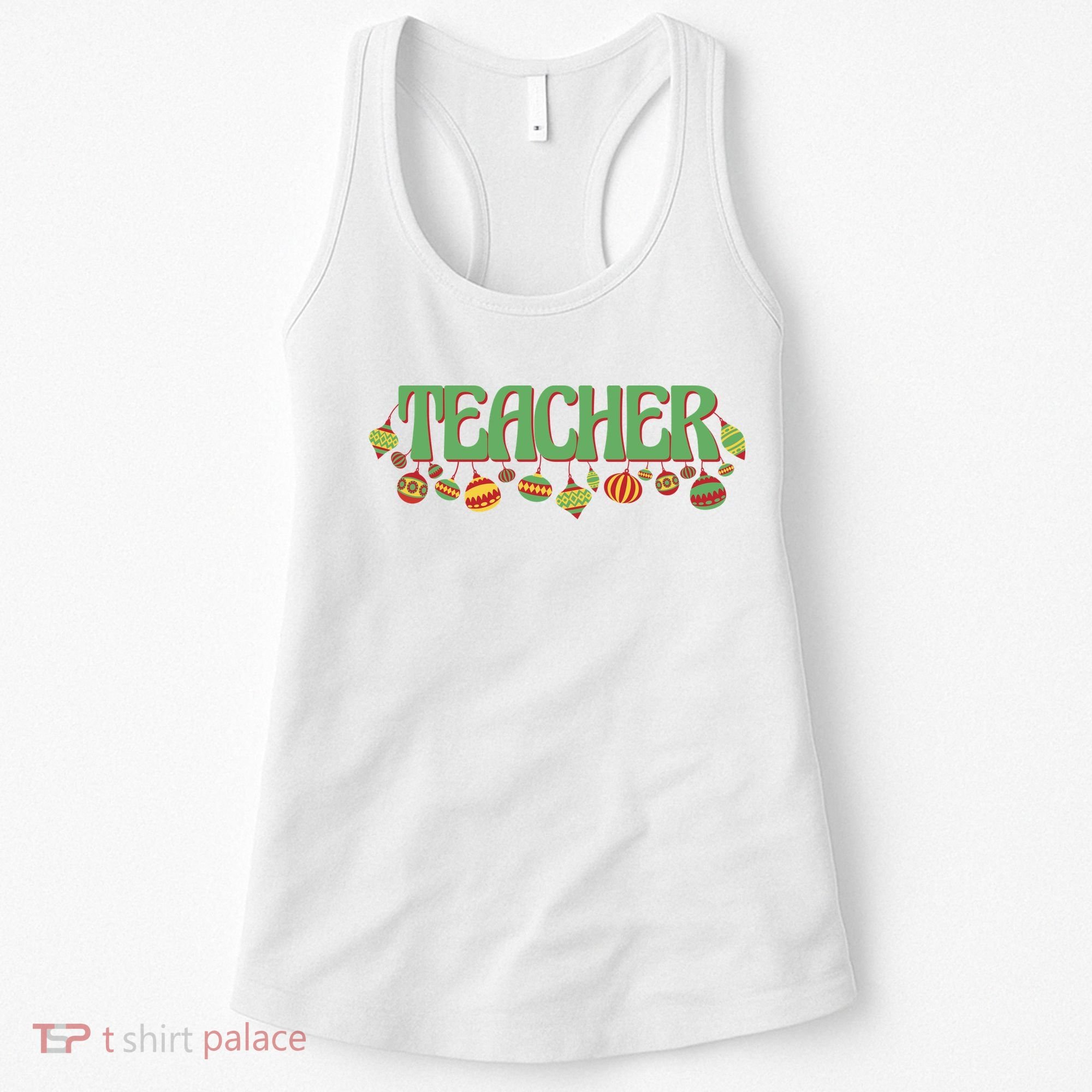 Teacher Christmas Holiday Festive Women's Tank Top