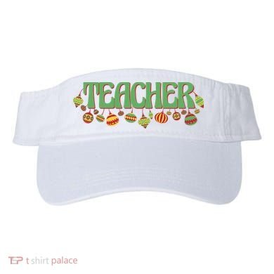 Teacher Christmas Holiday Festive Visor