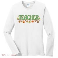 Teacher Christmas Holiday Festive Women's Long Sleeve Shirt thumb 0