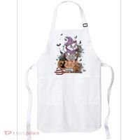 The Cat Halloween Cat Lover Witch Pumpkin Apron thumb 0