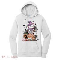 The Cat Halloween Cat Lover Witch Pumpkin Women's Hoodie thumb 0
