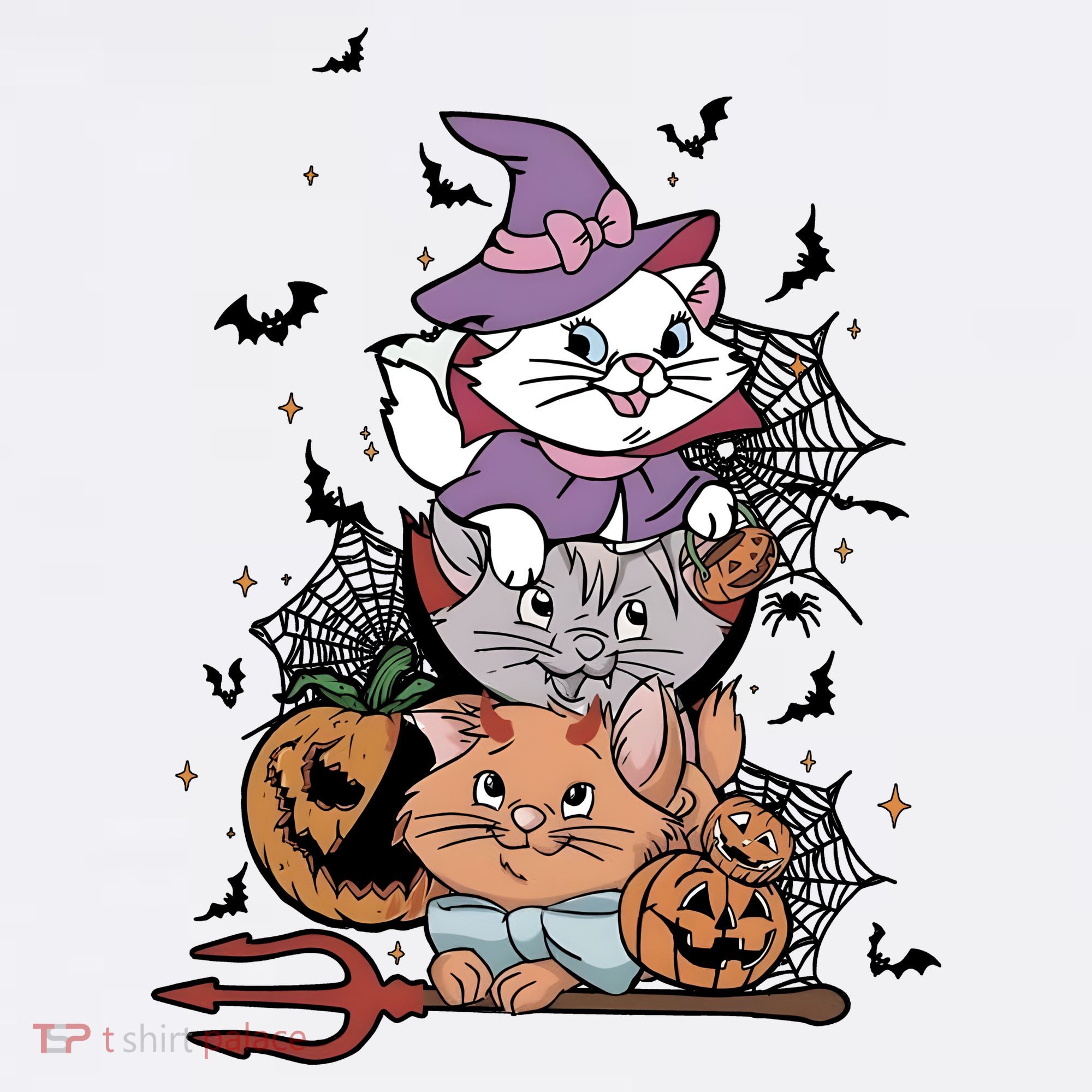 The Cat Halloween Cat Lover Witch Pumpkin Tumbler
