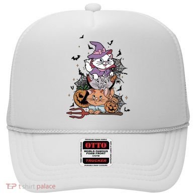 The Cat Halloween Cat Lover Witch Pumpkin Hat