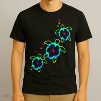 Tropical Colors Hawaiian Honu Sea Turtles T-Shirt thumb 3
