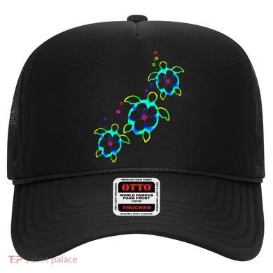 Tropical Colors Hawaiian Honu Sea Turtles Hat